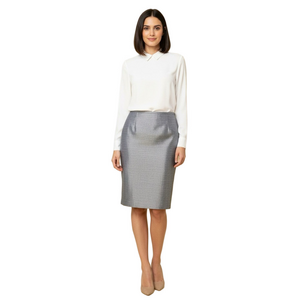Chic Blue Women's Pencil Skirt